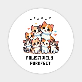 Pixel Cats Pet Pawsitively Purrfect Magnet